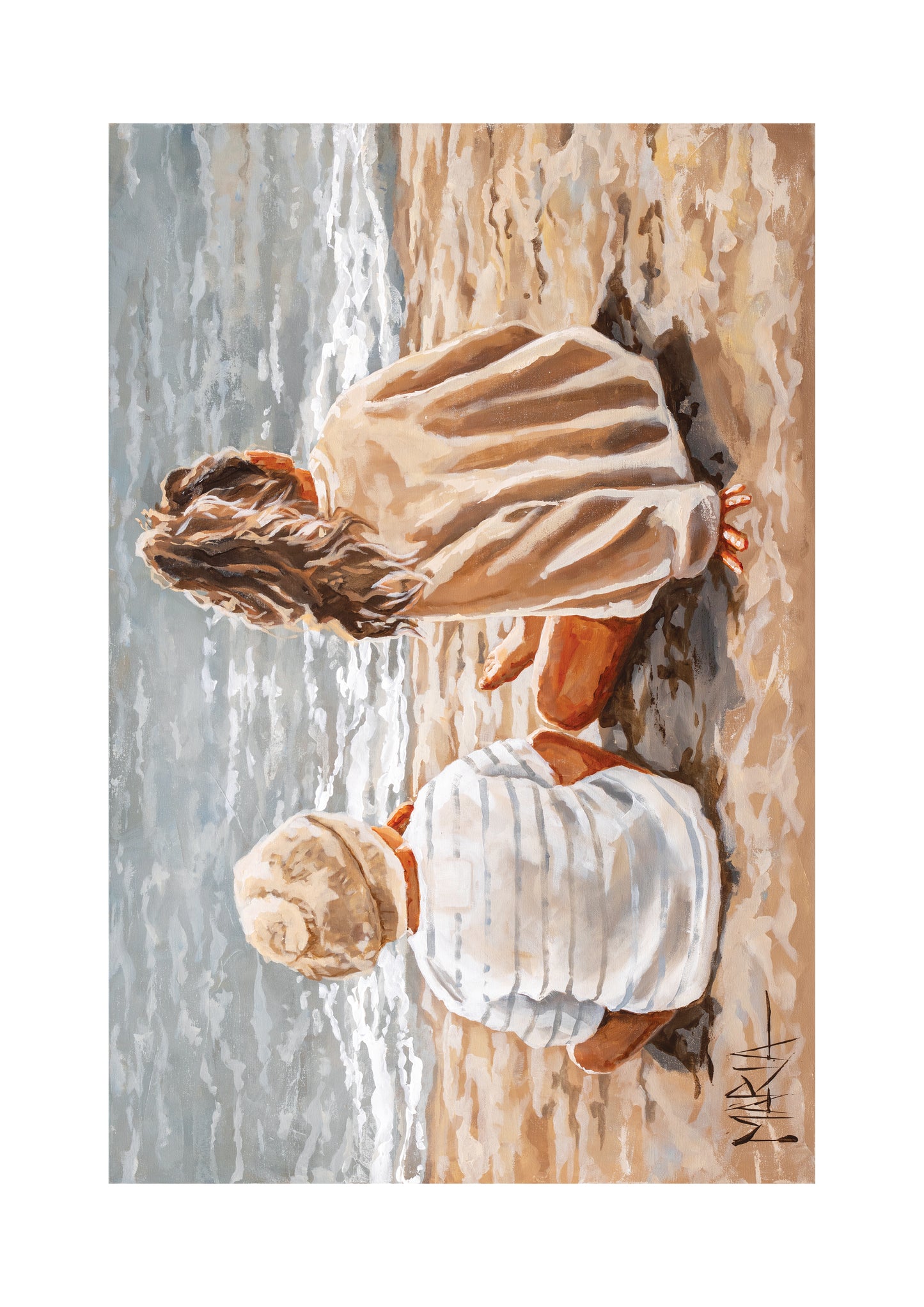 Little beach bums | Greeting card