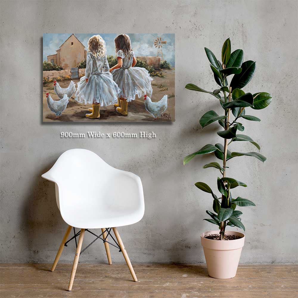 Marie Kruger dogters | Canvas Prints