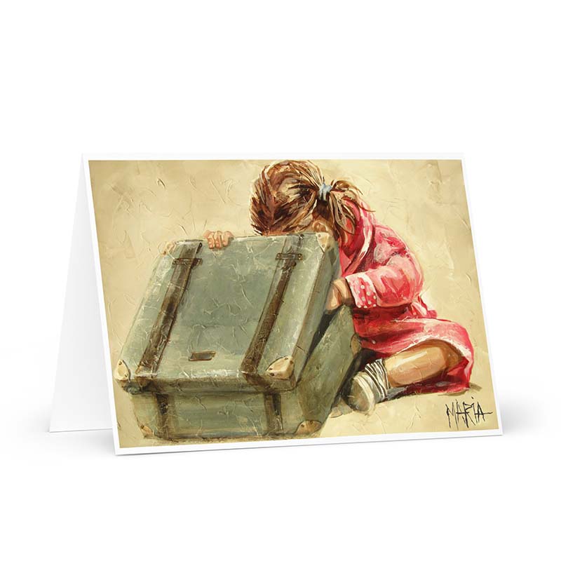 The suitcase | Greeting card