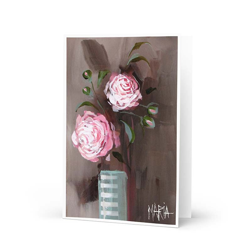 Stripe Posie | Greeting card