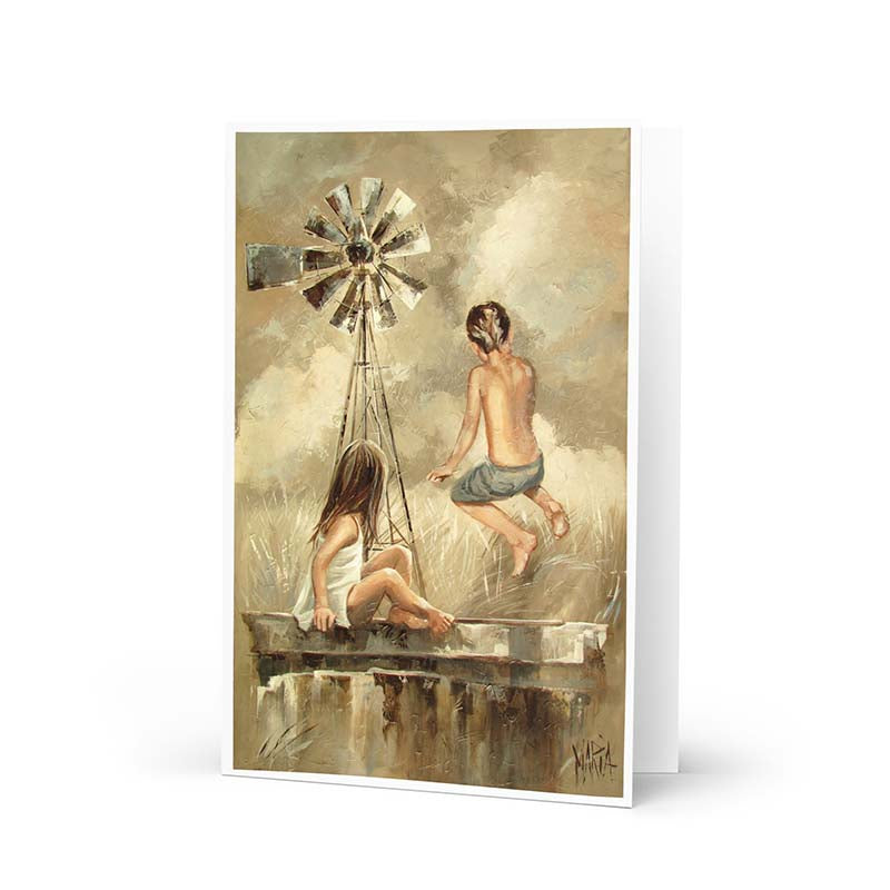 Plaasdam pret | Greeting card