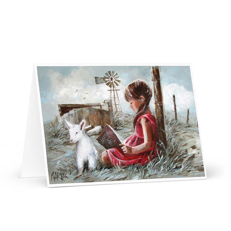 Mary had a little lamb | Greeting card