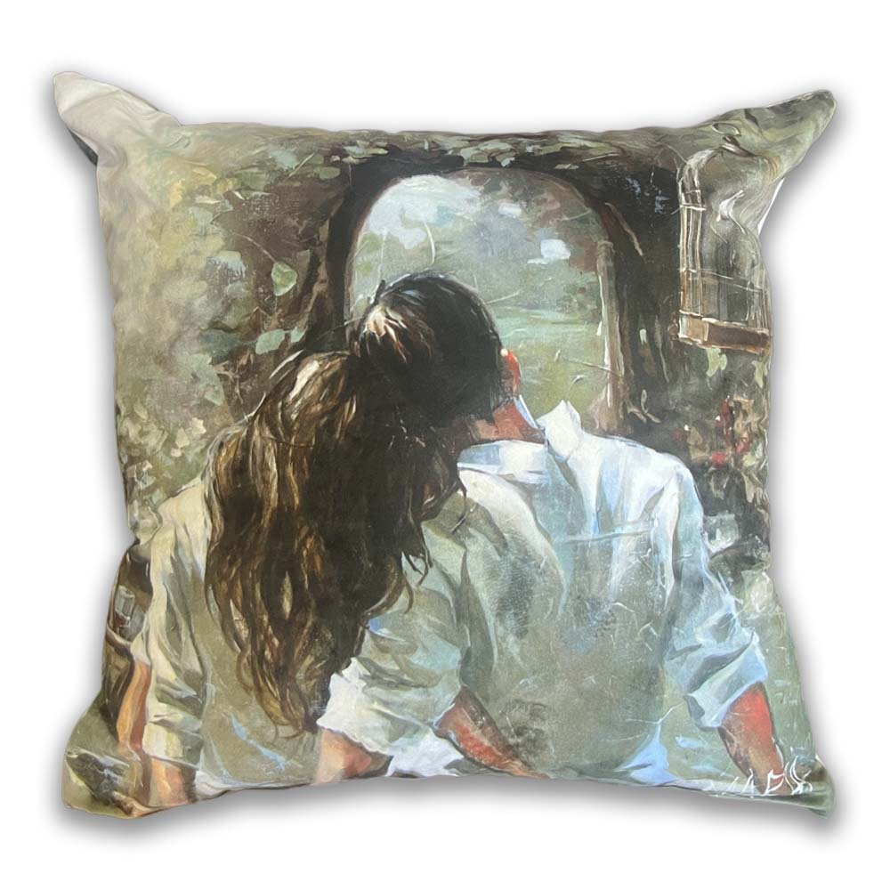 Love picnic | Velvet Scatter Cushion