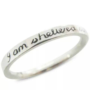 I am Sheltered by the most high | Silver Ring