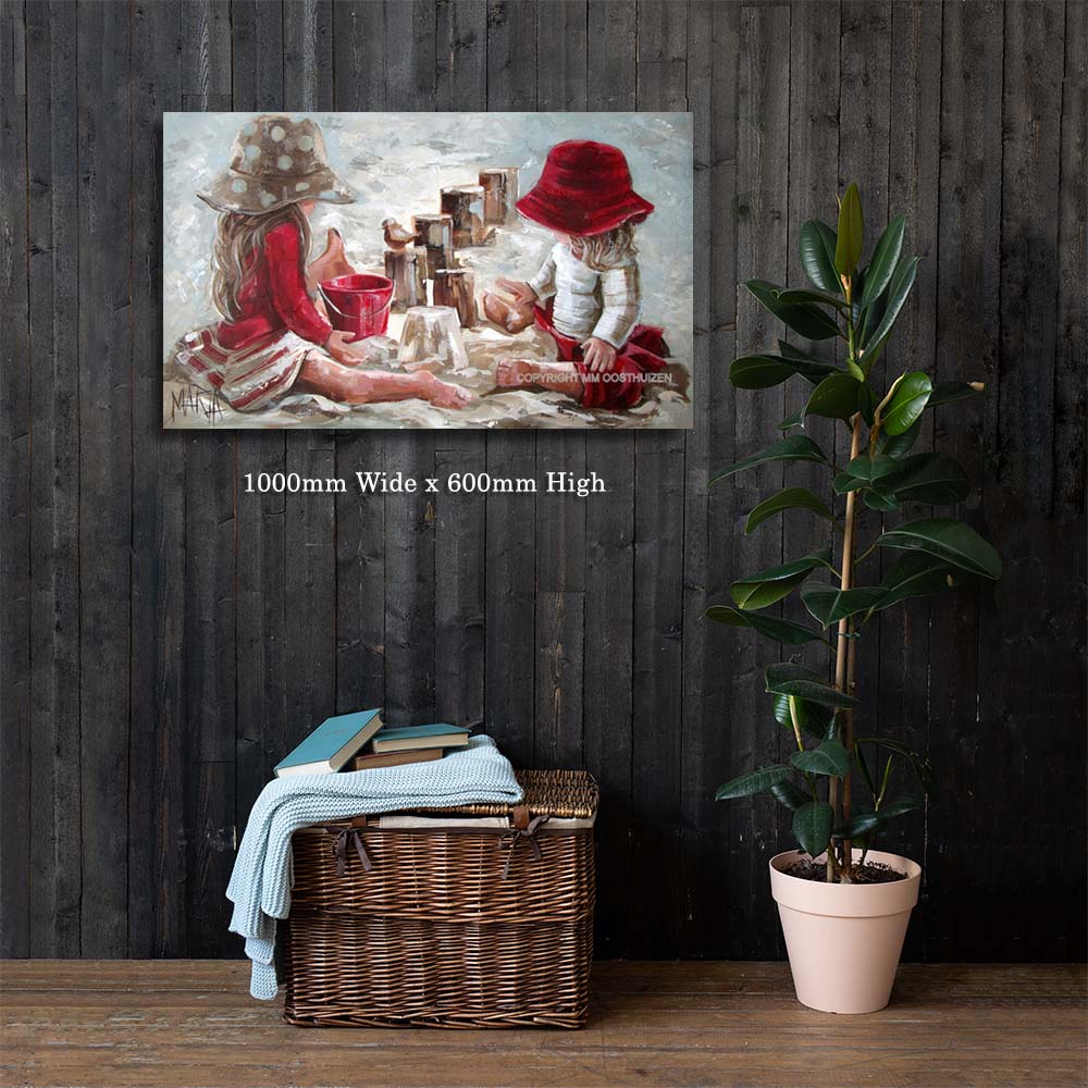 Saam op die strand | Canvas Prints