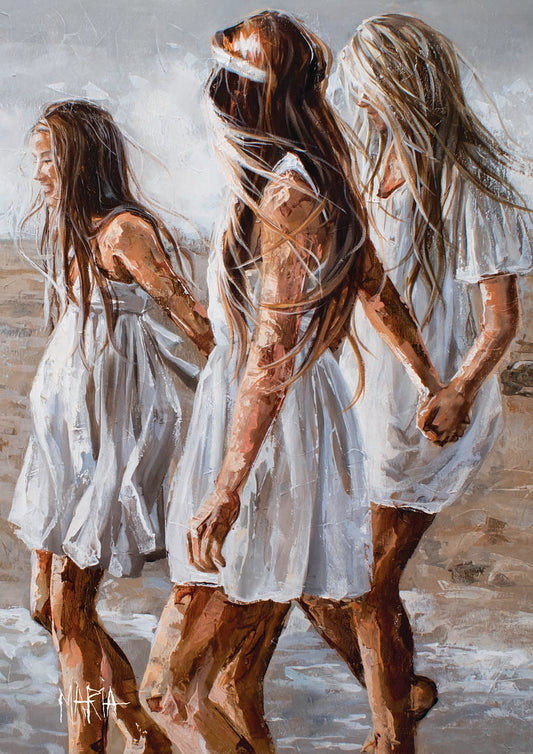 Contended Sisterhood| A3 Paper Print
