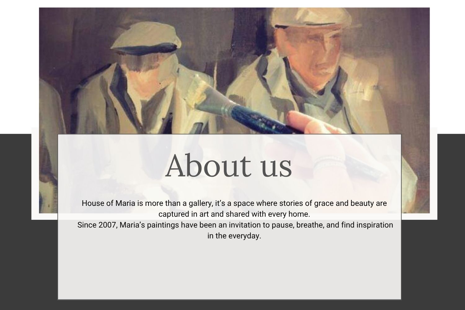 Faith-based South African artwork by Maria Magdalena Oosthuizen, House of Maria