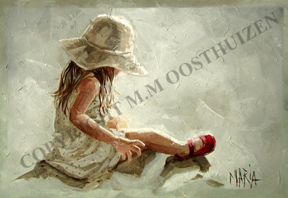 Little Red Shoes | A3 Paper Print