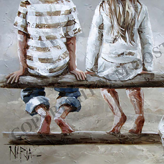 Kaalvoet op die heining | A4 Paper Print