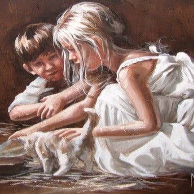 Kom hier is jul  melk | A4 Paper Print