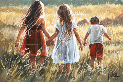 Snyman kinders | Canvas Prints