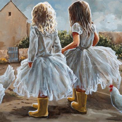 Marie Kruger dogters | Canvas Prints