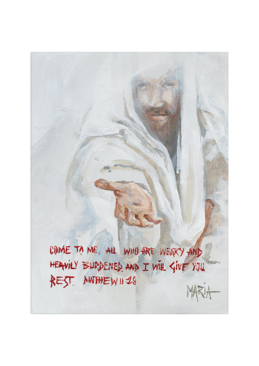 I will give you rest | A3 Paper Print