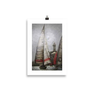 Seil bote | A4 Paper Print