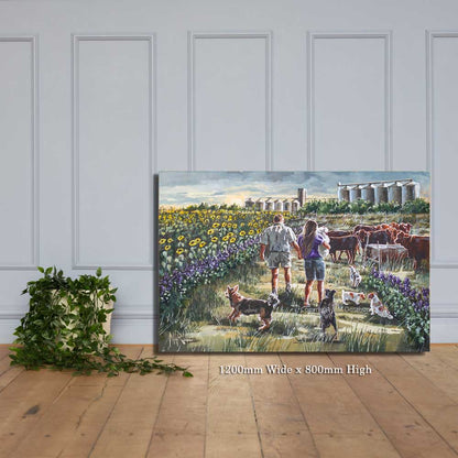 Die Snyman plaas | Canvas Prints