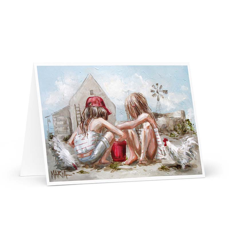 By die hoenders | Greeting card