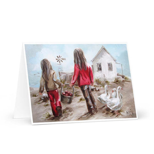 Fetching Apples | Greeting card