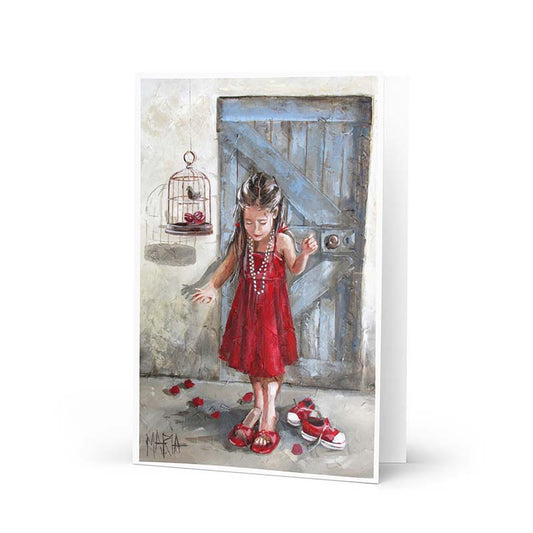Beautiful in red | Greeting card