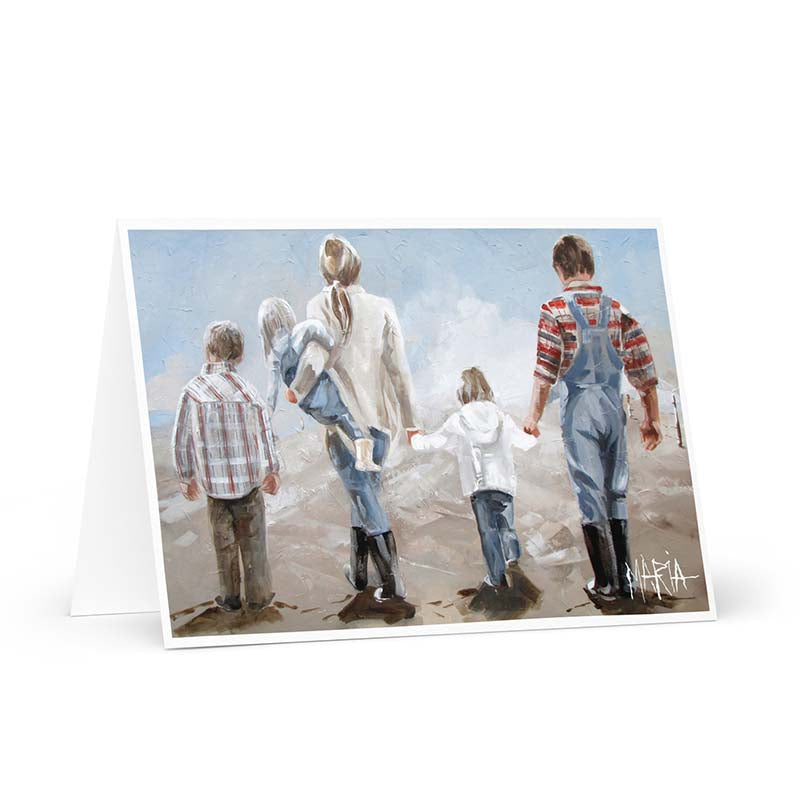 The walk | Greeting card