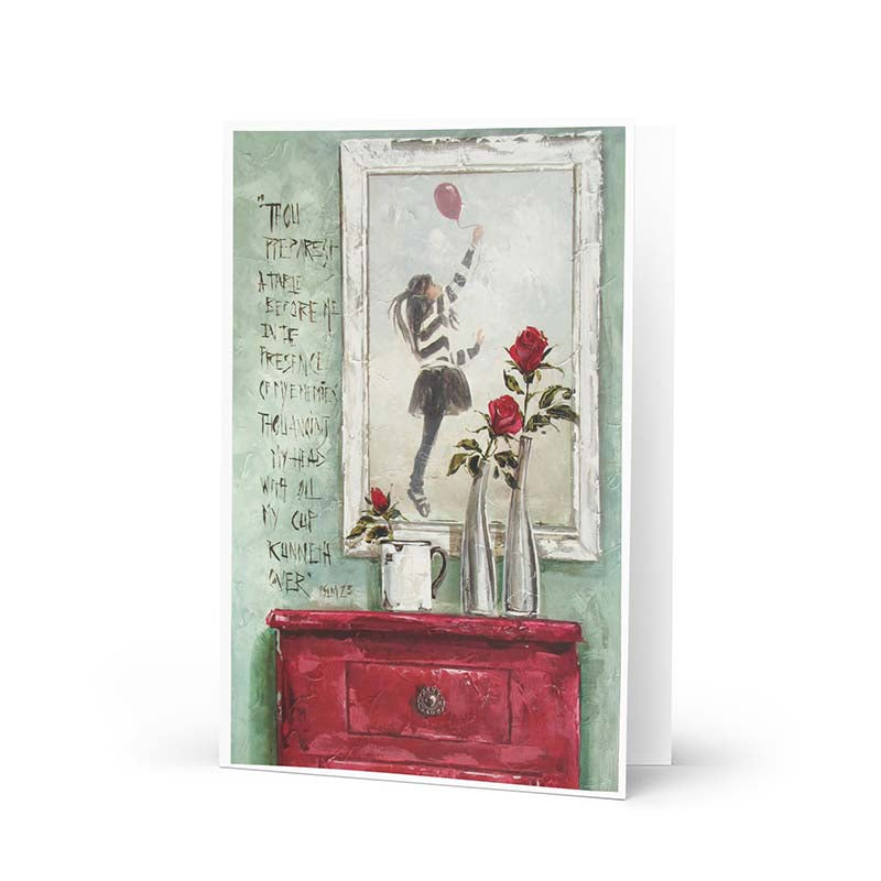 My cup Overflows | Greeting card