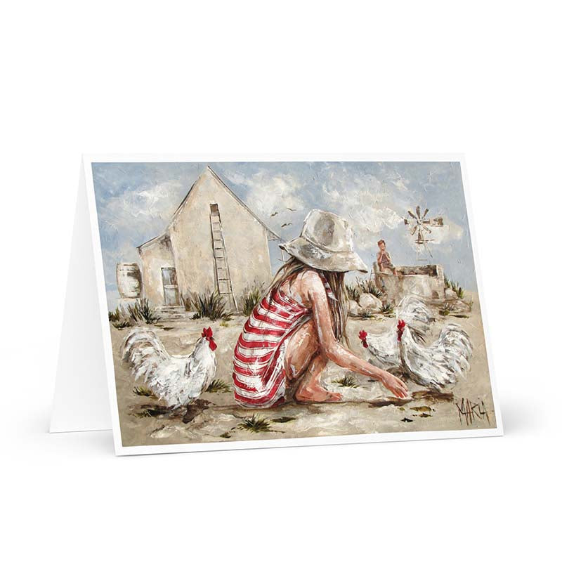 Boeta op die damwal | Greeting card