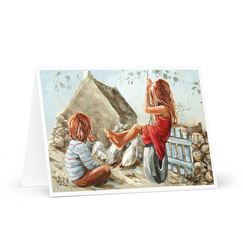 Swing Away | Greeting card