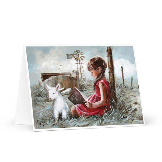 Mary had a little lamb | Greeting card
