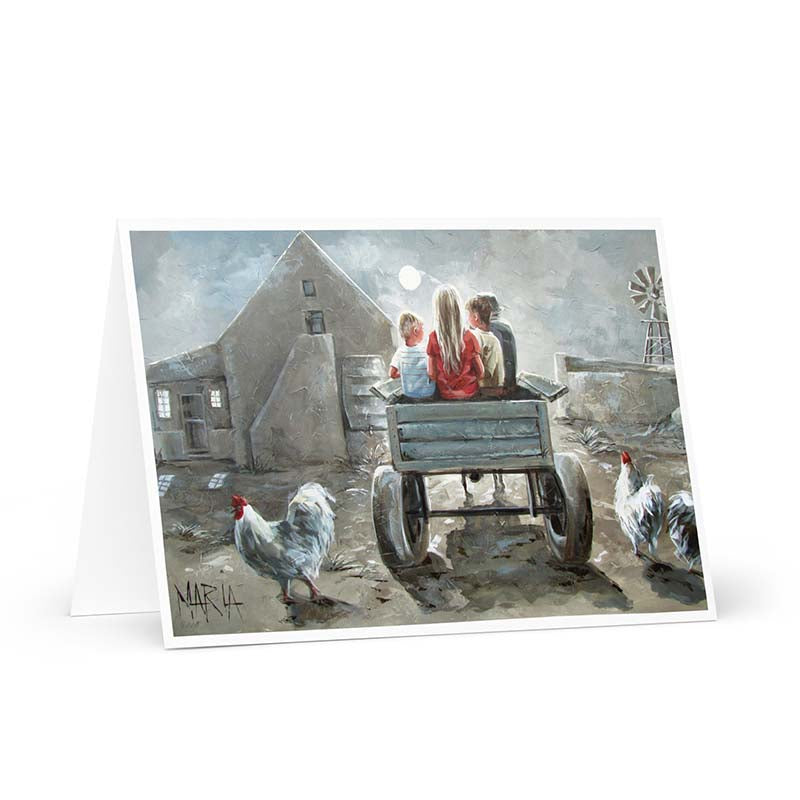 Nag plaas toneel | Greeting card