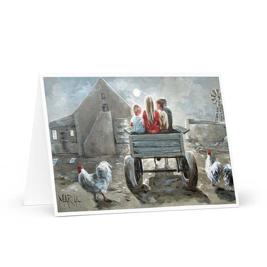 Nag plaas toneel | Greeting card