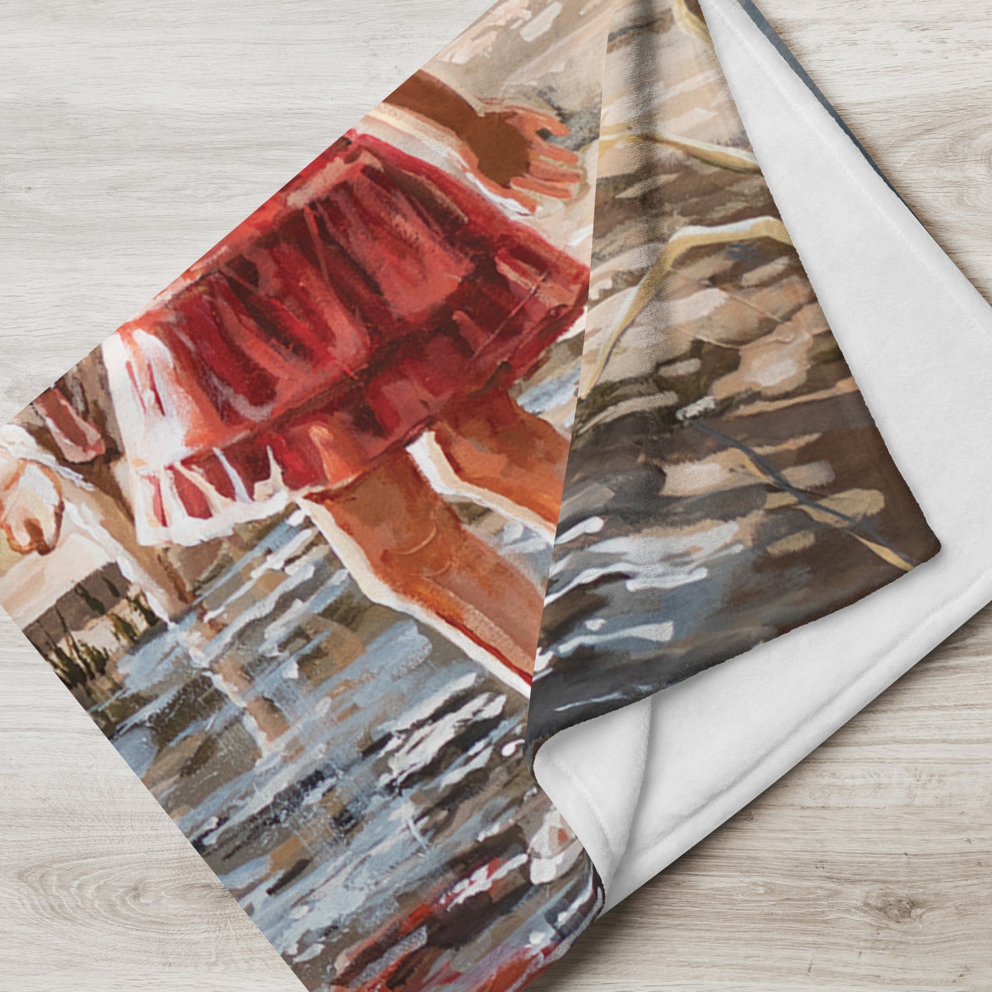 Twee Brakke en 'n Trekker | Fleece Blanket