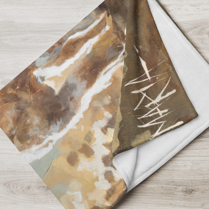 Marble-patterned paper with 'WAX' branding on a wooden surface