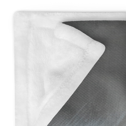 White fleece on a gray surface