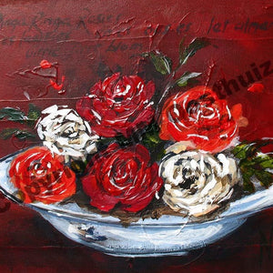 Enamel with roses A