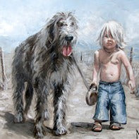 Uit op 'n leeujag | Canvas Prints