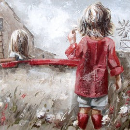 Die bootjie tussen die blomme | Canvas Prints – House Of Maria ZA