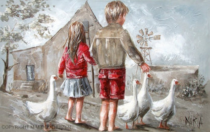 Mense ganse | Canvas Prints