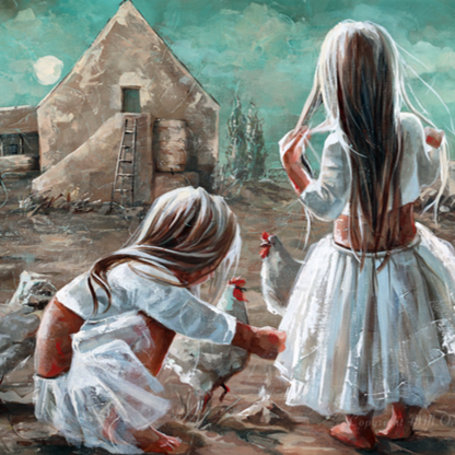 Dream Beyond fine art print, whimsical inspirational artwork, A3 size, House of Maria artist.
