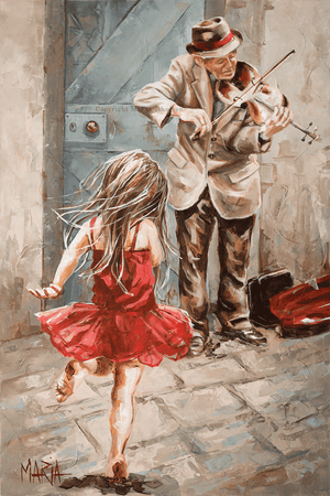 The Violin Player - Canvas Prints