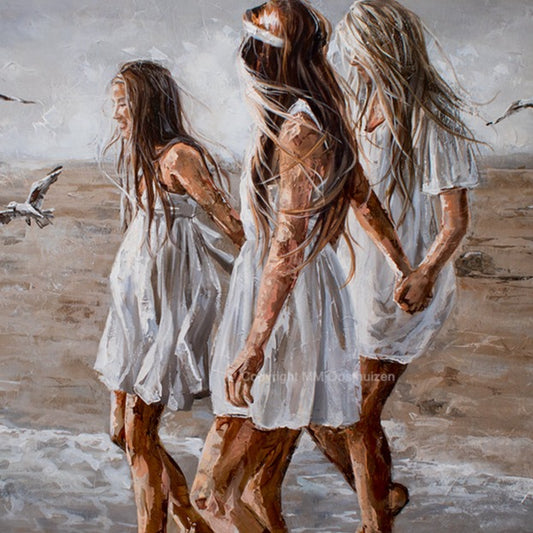 Contented Sisterhood | A4 Paper Print