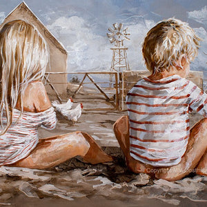 Windmeul kinders | Canvas prints