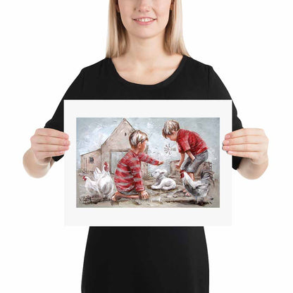 Oggend sorg | A3 Paper Print