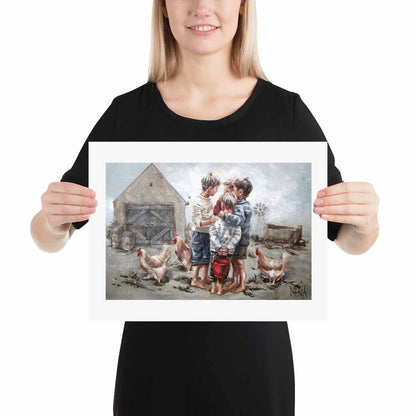 Hiers die plan | A3 Paper Print