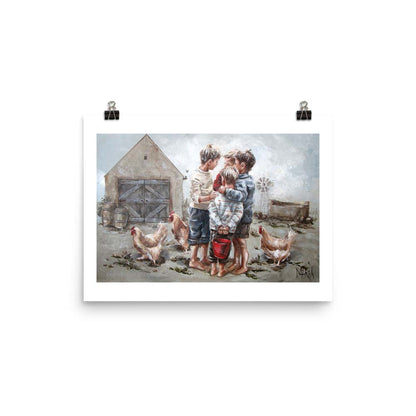 Hiers die plan | A3 Paper Print