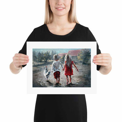 The three of us | A3 Paper Print