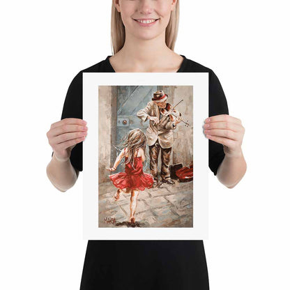 The Violin Player | A3 Paper Print
