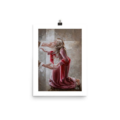 The Red Scarf | A3 Paper Print
