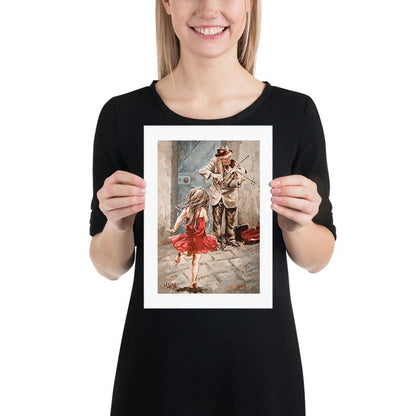 The Violin Player | A4 Paper Print