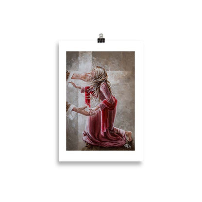The Red Scarf | A4 Paper Print