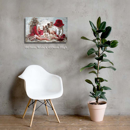 Saam op die strand  | Canvas Prints