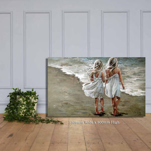 Long walk on the beach | Canvas Prints